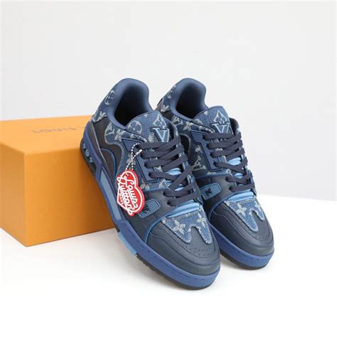 Louis Vuitton LV Trainer x Nigo Blue Demin Men's 